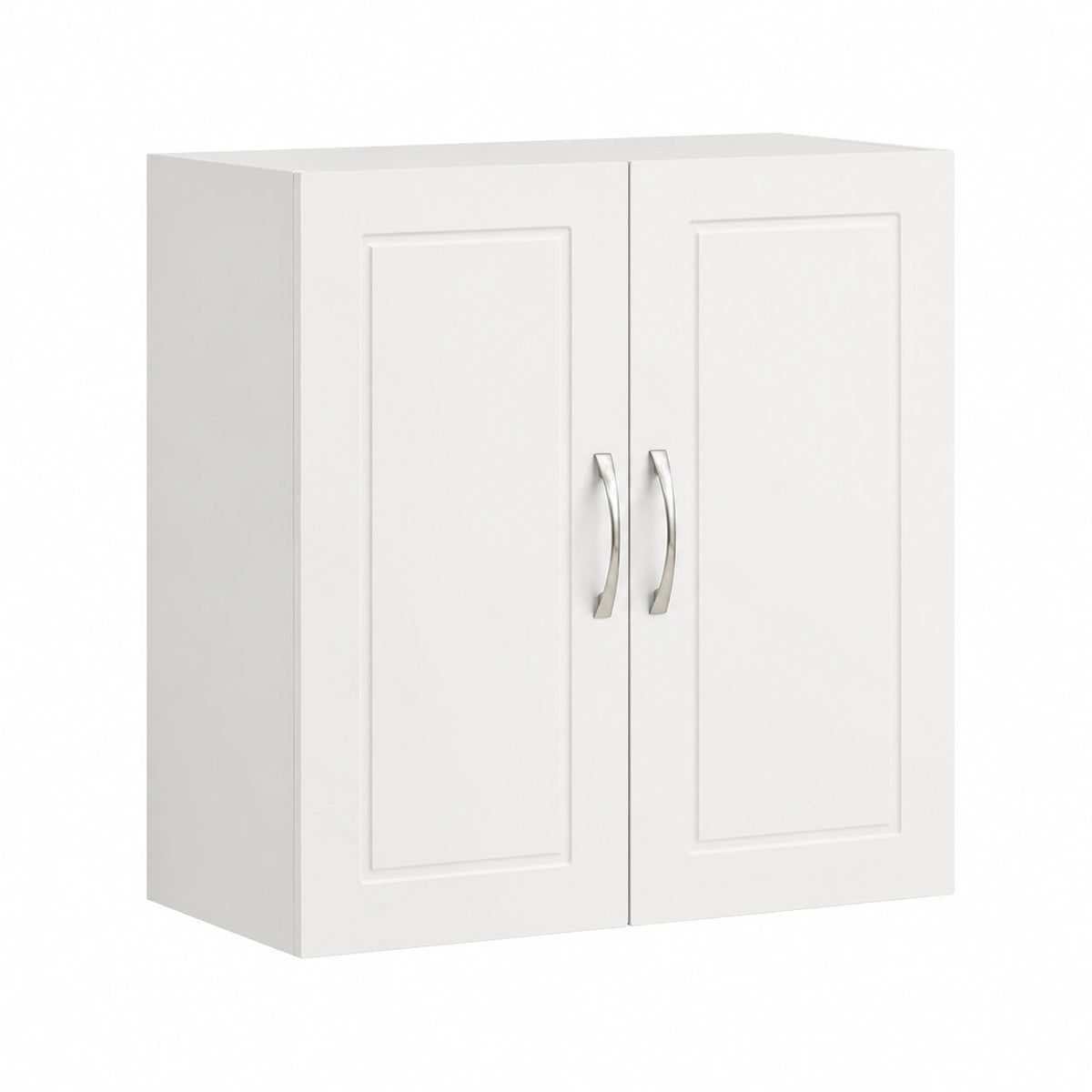 Mobile Pensile da Bagno SoBuy con Ante, Bianco, 60x30x60 cm