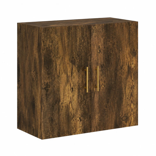 Armadio multiuso in rovere affumicato con vano e sportello 60x31x60 cm